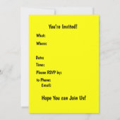 Witchy Halloween Stripes Einladung (Rückseite)