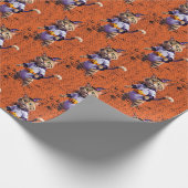 Witchy Halloween Tabby Geschenkpapier (Ecke)