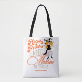 Witchy Hocus Pocus Martini fokussiert Halloween Tasche (Vorderseite)