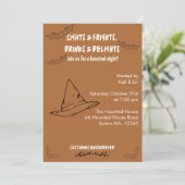 Witchy Invite Einladung (Stehend Vorderseite)