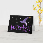 Witchy Karte (Gelbe Blume)