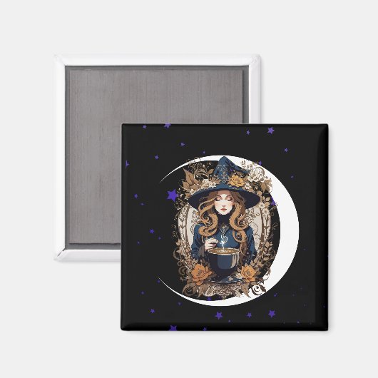 Witchy Kitchen Magnet (Vorderseite/Rückseite)