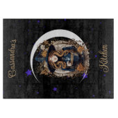 Witchy Kitchen Personalisiert Schneidebrett (Vorderseite)