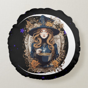 Witchy Kitchen Rundes Kissen