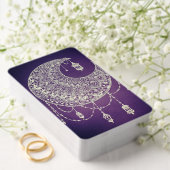 Witchy Lace Moon auf Lila Spielkarten (Insitu (Hochzeit))