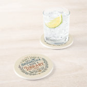 Witchy Librarian Library Card Book Lover Custom Getränkeuntersetzer (Seite)