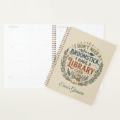 Witchy Librarian Library Card Book Lover Custom Planer (Anzeige)