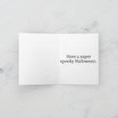 Witchy Little Kitty Cat | Frohe Halloween Karte (Innenseite)