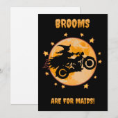 Witchy Mama -gold Feiertagskarte (Vorne/Hinten)