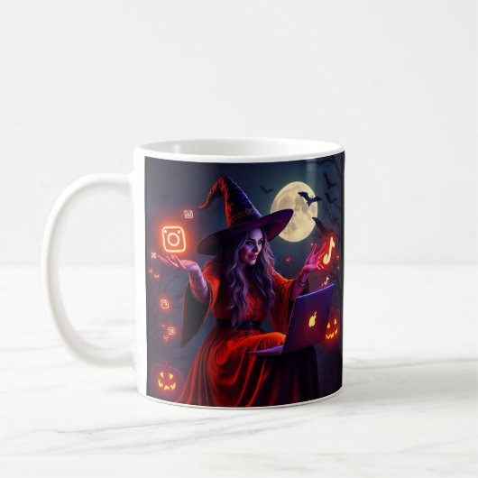 Witchy Marketing Magic Mug – Limited Edition Kaffeetasse (Links)