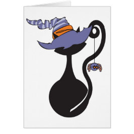 Witchy Miezekatze-Karte