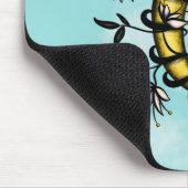 Witchy Moon Floral Boho Art Mousepad (Ecke)