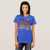 Witchy October Vibes Halloween T-Shirt (Vorne ganz)