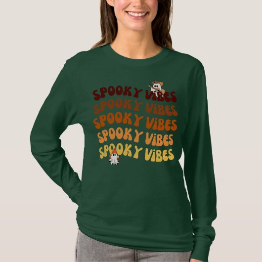 Witchy October Vibes Halloween T-Shirt (Vorderseite)