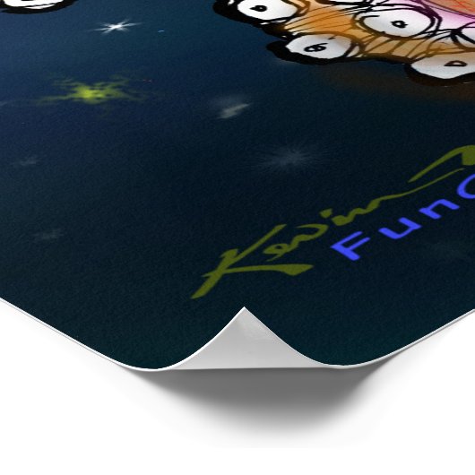 Witchy Octopus Poster (Ecke)