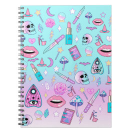 Witchy Pastel Goth Girly Creepy Niedlich Kawaii Notizblock
