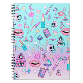 Witchy Pastel Goth Girly Creepy Niedlich Kawaii Notizblock