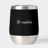 Witchy Personalized Halloween Party Black White (Rückseite)