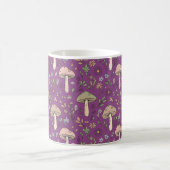 Witchy Plum Purple Fungi Seamless Pattern Gift Kaffeetasse (Mittel)