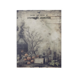 Witchy Potion Dark Academia Ästhetischer Pumpkin V Notizblock