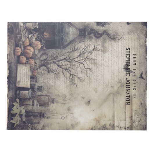 Witchy Potion Dark Academia Ästhetischer Pumpkin V Notizblock (Vorderseite)