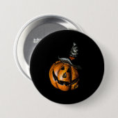 Witchy Pumpkin Button (Vorne & Hinten)