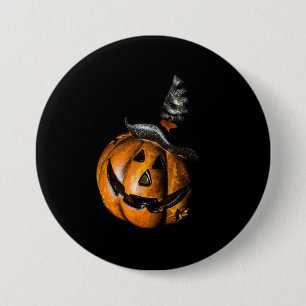 Witchy Pumpkin Button