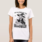 Witchy Reads: Ich bin zu Halloween gebucht T-Shirt (Vorderseite)