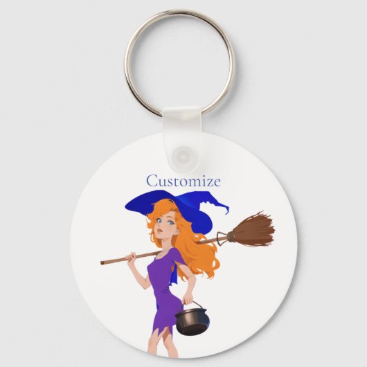 Witchy Redhead Thunder_Cove Schlüsselanhänger (Rückseite)