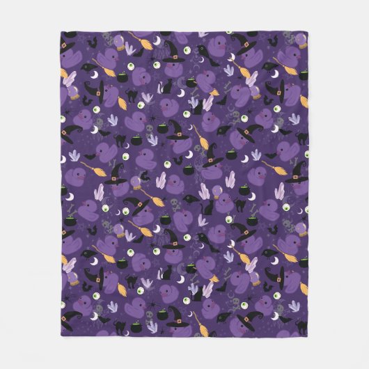 Witchy Rubber Ducks Fleece Blanket (Vorderseite)