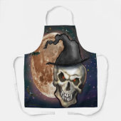 Witchy Skull Halloween-Schürze Schürze (Vorderseite)