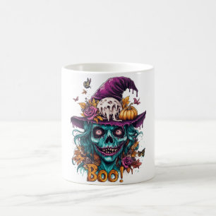 Witchy Skull Halloween-Tasse Kaffeetasse