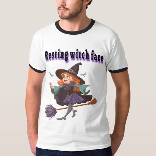 Witchy Spaß T - Shirt - Spaß und Magisches Design (Vorderseite)