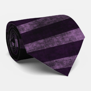 Witchy Stripes in Purple and Black Krawatte