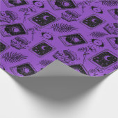 Witchy Tarot Botanischer Pilz Geschenkpapier (Ecke)