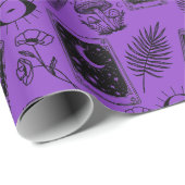 Witchy Tarot Botanischer Pilz Geschenkpapier (Rolleneckpunkt)