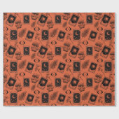 Witchy Tarot Botanischer Pilz Geschenkpapier (Flach)