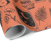 Witchy Tarot Botanischer Pilz Geschenkpapier (Rolleneckpunkt)
