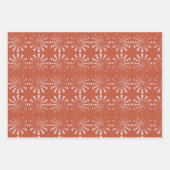 Witchy Terra Cotta Boho Moon Phase Pattern Geschenkpapier Set (Vorderseite)