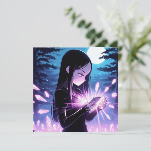 Witchy Themed Birthday Party Einladung (Stehend Vorderseite)