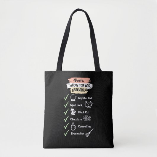 Witchy Tote Bag Essentials | Magic Witchcraft Tasche (Vorderseite)