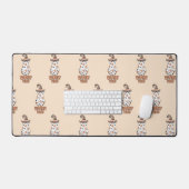 "Witchy Vibes" Halloween, Hexengeister Orange Schreibtischunterlage (Tastatur & Maus)