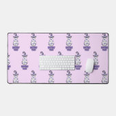 "Witchy Vibes" Halloween Hexenghost Lila Schreibtischunterlage (Tastatur & Maus)