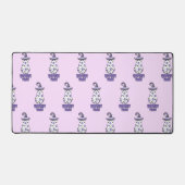 "Witchy Vibes" Halloween Hexenghost Lila Schreibtischunterlage (Vorderseite)