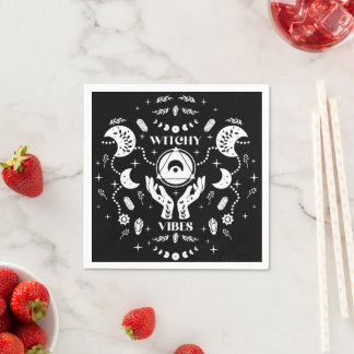 Witchy Vibes Halloween Paper Napkins Serviette