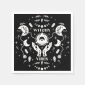 Witchy Vibes Halloween Paper Napkins Serviette (Vorderseite)