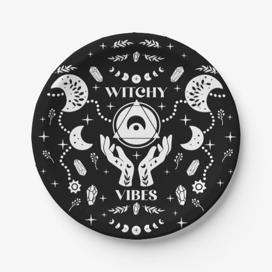 Witchy Vibes Halloween Paper Tellers Pappteller (Vorderseite)