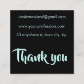 WITCHY VIBES HALLOWEEN QUADRATISCHE VISITENKARTE (Rückseite)