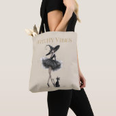 Witchy Vibes Light Edition – Gothic Witch & Cat Tasche (Von Nahem)