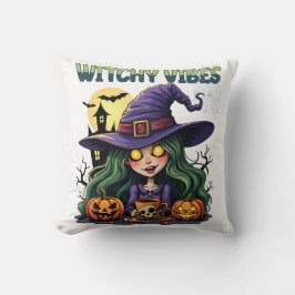 Witchy Vibes mit Pumpkins und Tränen Kissen